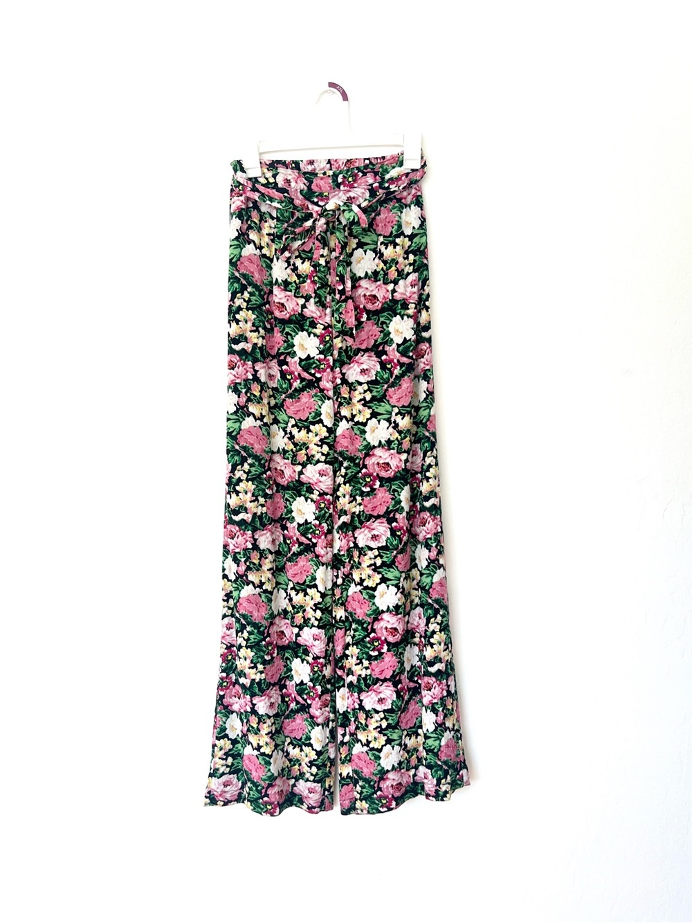 Wayf Floral Print Flowy Boho Wide Leg Pants